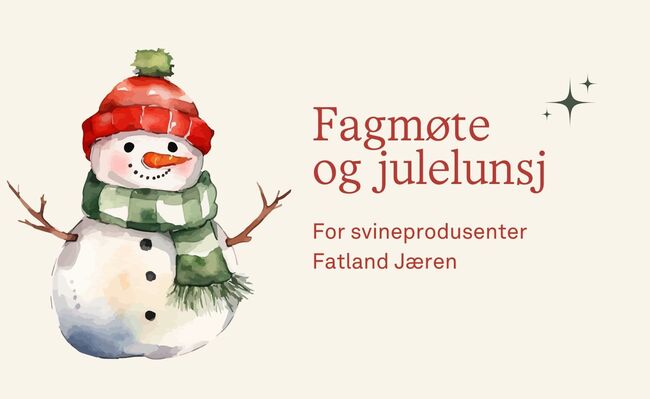 Fagmøte svineprodusenter